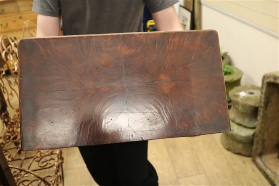 A Victorian miniature mahogany chest of two short and three long drawers, beneath a frieze drawer W.45cm